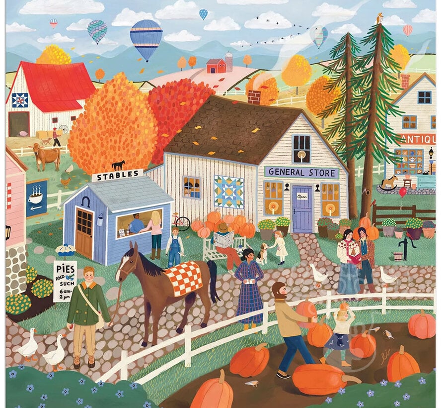 Galison Autumn Square Puzzle 300pcs Oversized Pieces