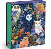 Galison Galison Owls At Dawn Foil Puzzle 1000pcs