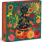 Galison Galison Whiskers of Autumn Foil Puzzle 500pcs