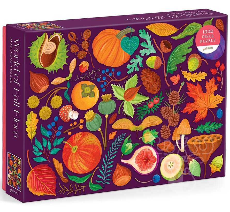 Galison World of Fall Flora Puzzle 1000pcs