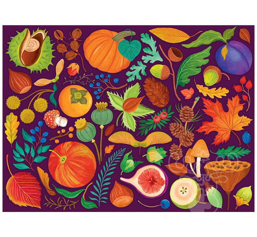 Galison World of Fall Flora Puzzle 1000pcs