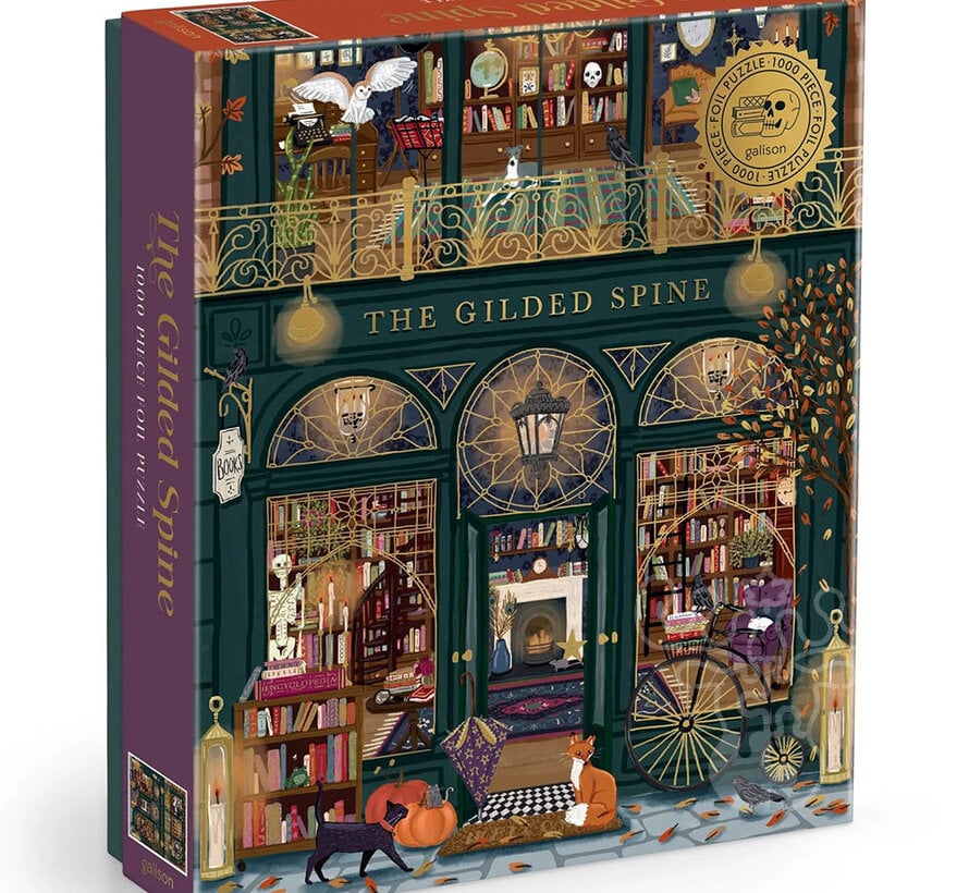 Galison The Gilded Spine Foil Puzzle 1000pcs
