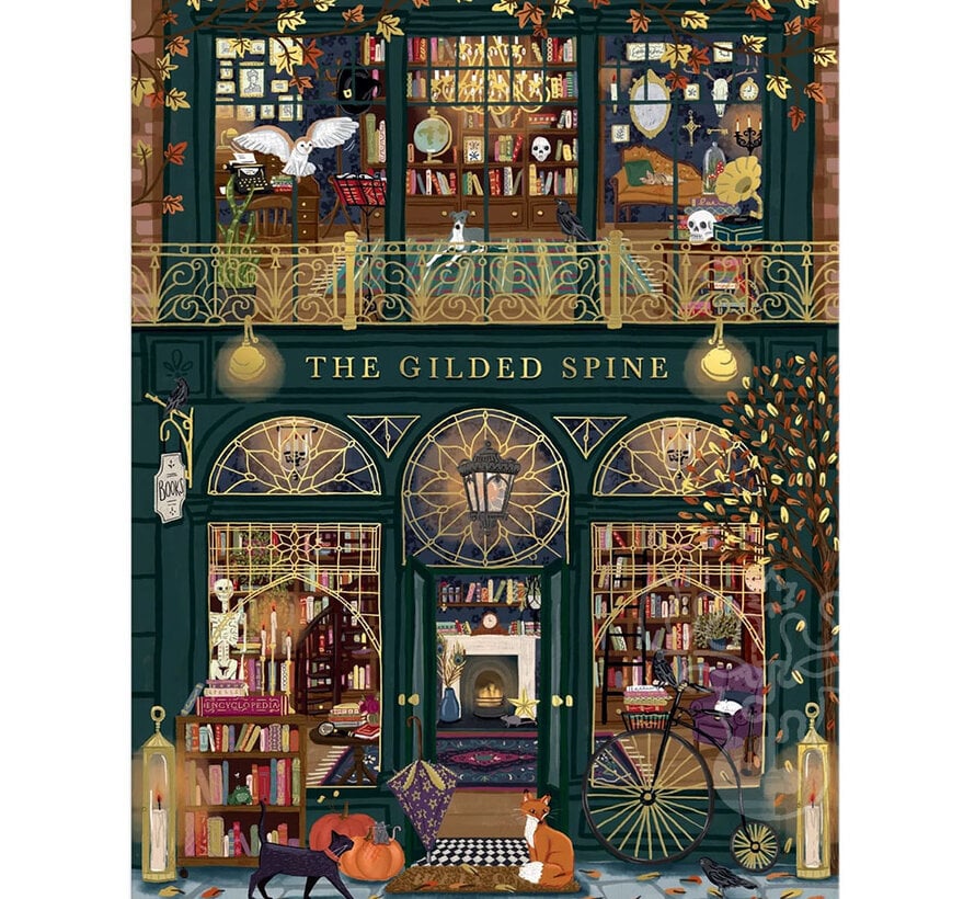 Galison The Gilded Spine Foil Puzzle 1000pcs