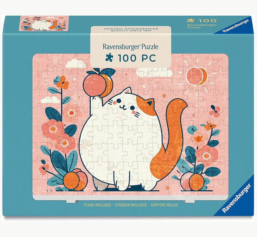Ravensburger Peach Flavored Mini Puzzle 100pcs with Easel