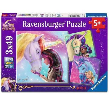 Ravensburger Ravensburger Unicorn Academy: Magic and Friendship Puzzle 3 x 49pcs