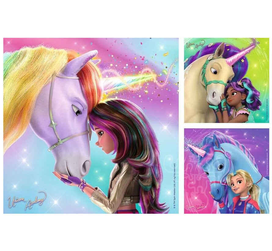 Ravensburger Unicorn Academy: Magic and Friendship Puzzle 3 x 49pcs
