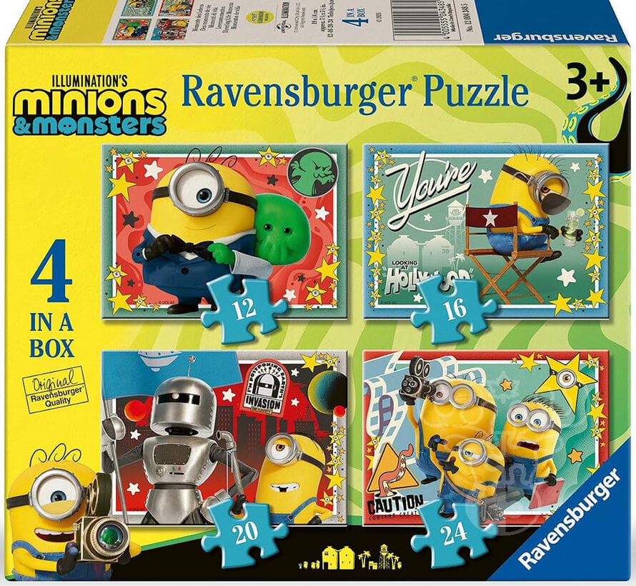 Ravensburger Minions 3: Directing Life Moments Puzzle 12, 16, 20, 24pcs