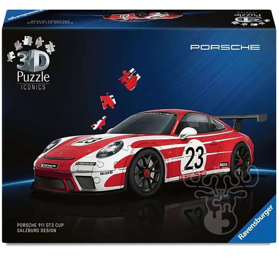 Ravensburger Iconics 3D Porsche 911 GT3 Cup Puzzle 108pcs