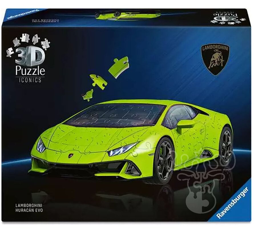 Ravensburger Iconics 3D Lamborghini EVO Green Puzzle 108pcs