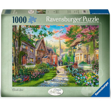 Ravensburger Ravensburger Down Lane #4 Church Lane Puzzle 1000pcs