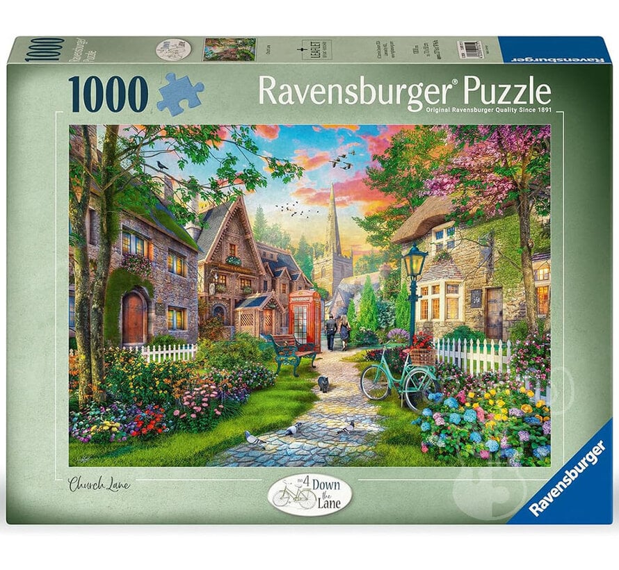 Ravensburger Down Lane #4 Church Lane Puzzle 1000pcs