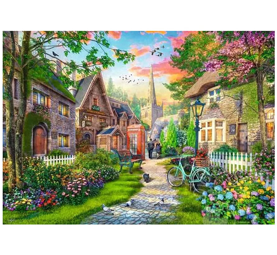 Ravensburger Down Lane #4 Church Lane Puzzle 1000pcs