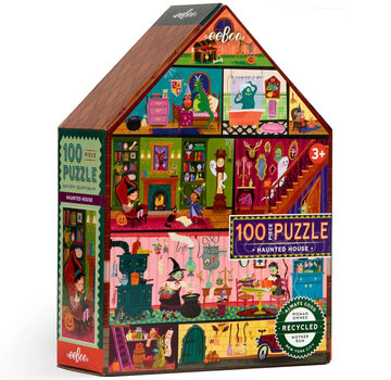 EeBoo eeBoo Haunted House Puzzle 100pcs Shaped Box
