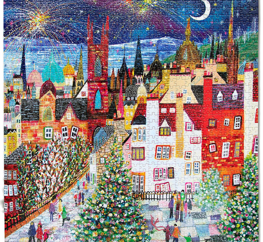 eeBoo Christmas in Edinburgh Puzzle 1000pcs