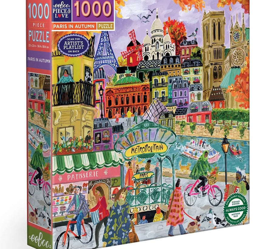 eeBoo Paris in Autumn Puzzle 1000pcs