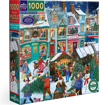 EeBoo eeBoo Holiday Market By the Sea Puzzle 1000pcs