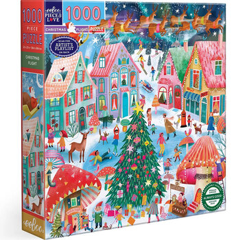 EeBoo eeBoo Christmas Flight Puzzle 1000pcs