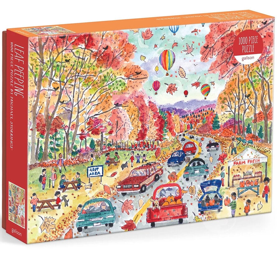 Galison Michael Storrings Leaf Peeping Puzzle 1000pcs