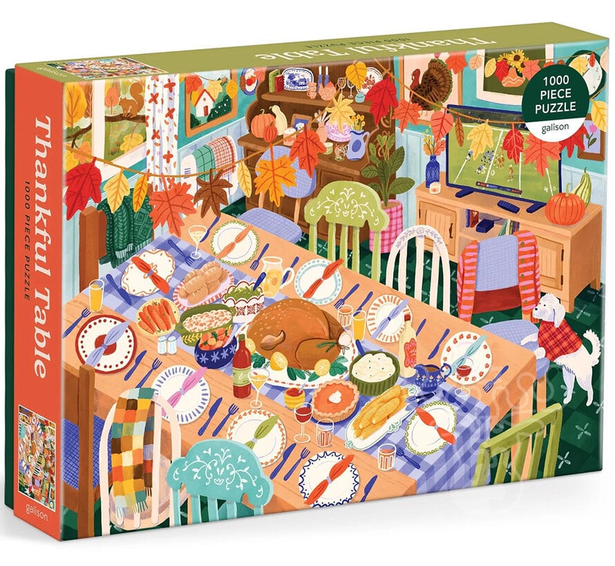 Galison Thankful Table Puzzle 1000pcs