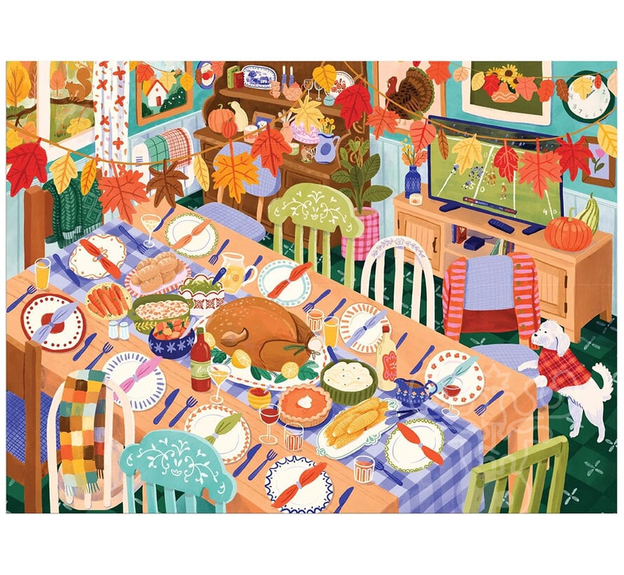 Galison Thankful Table Puzzle 1000pcs