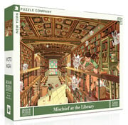 New York Puzzle Company New York Puzzle Co. Victo Ngai: Mischief at the Library Puzzle 500pcs