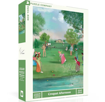 New York Puzzle Company New York Puzzle Co. Tug Rice: Croquet Afternoon Puzzle 500pcs