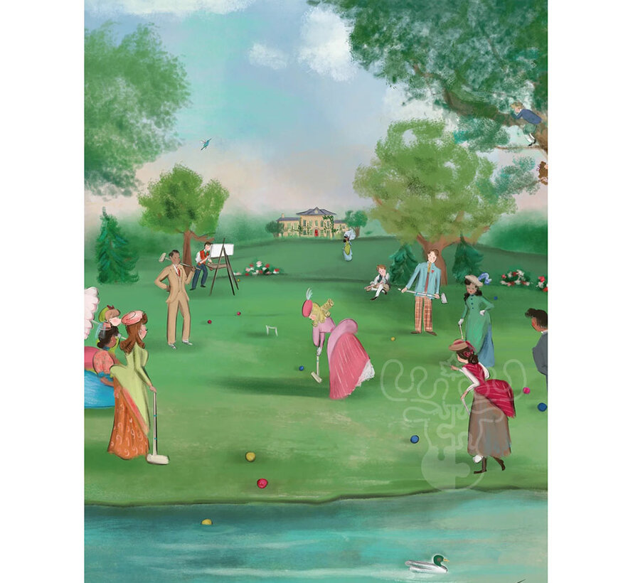 New York Puzzle Co. Tug Rice: Croquet Afternoon Puzzle 500pcs