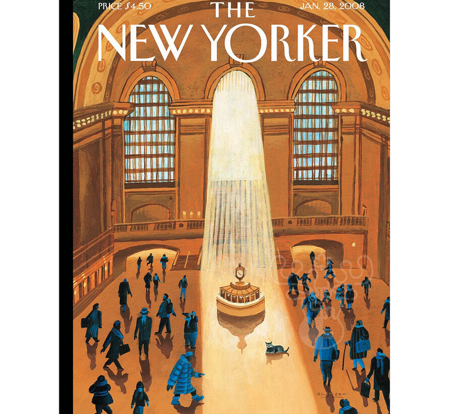 New York Puzzle Co. The New Yorker: Winter Pleasures Puzzle 500pcs