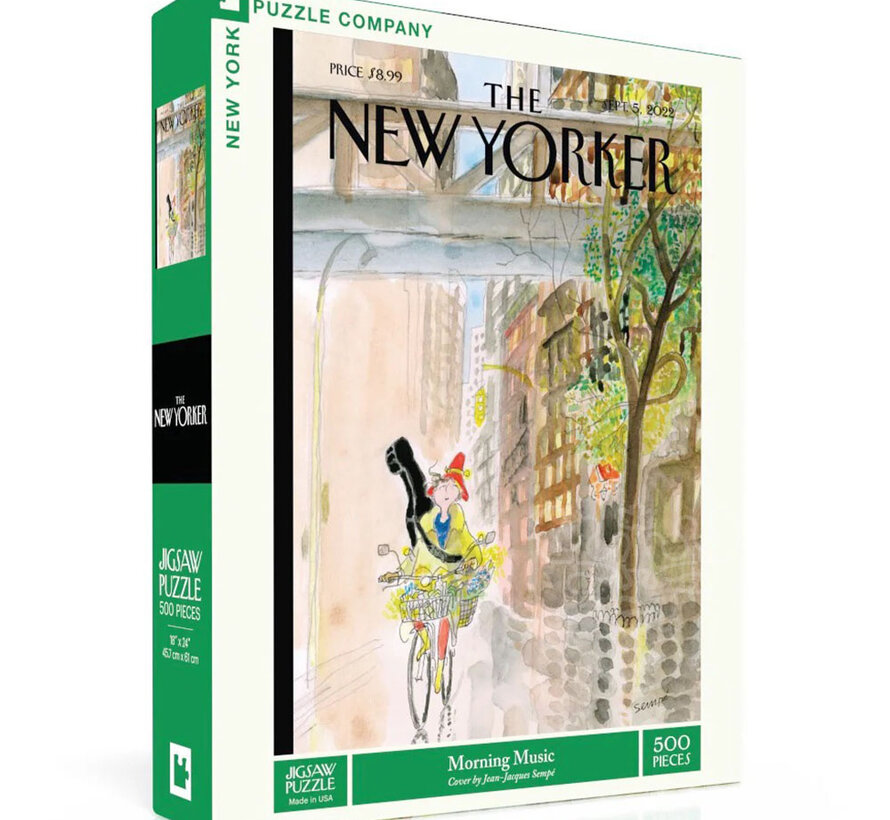 New York Puzzle Co. The New Yorker: Morning Music Puzzle 500pcs