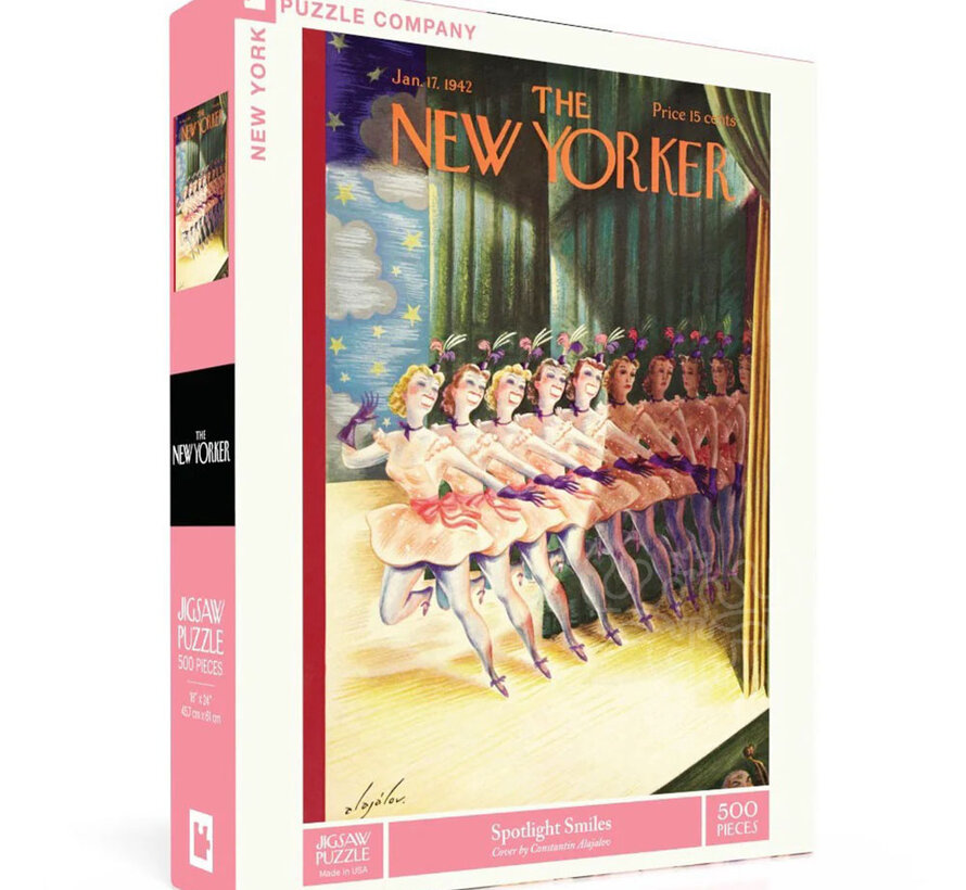 New York Puzzle Co. The New Yorker: Spotlight Smiles Puzzle 500pcs
