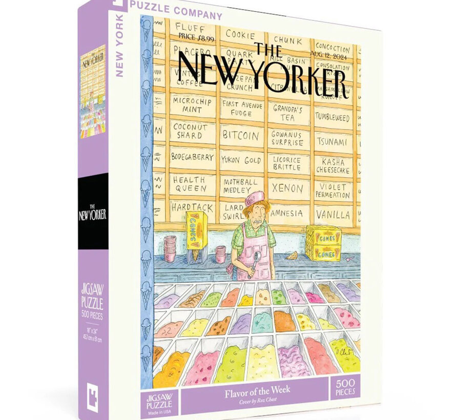 New York Puzzle Co. The New Yorker: Flavor of the Week Puzzle 500pcs