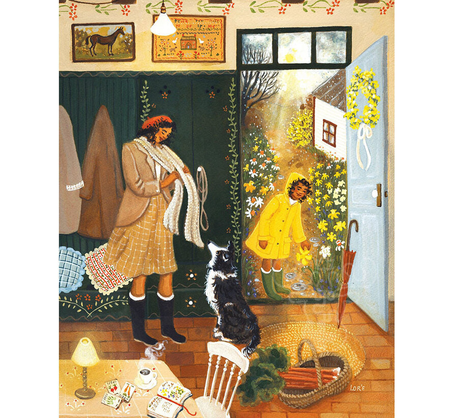 New York Puzzle Co. Loré Pemberton: Snow to Rain Puzzle 500pcs