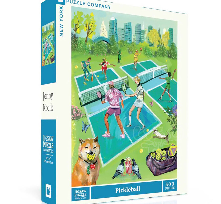 New York Puzzle Co. Jenny Kroik: Pickleball Puzzle 500pcs