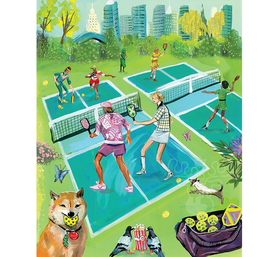 New York Puzzle Co. Jenny Kroik: Pickleball Puzzle 500pcs