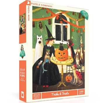 New York Puzzle Company New York Puzzle Co. Janet Hill: Tricks & Treats Puzzle 500pcs