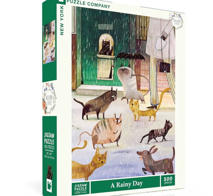 New York Puzzle Co. Adelina Lirius: A Rainy Day 500pcs