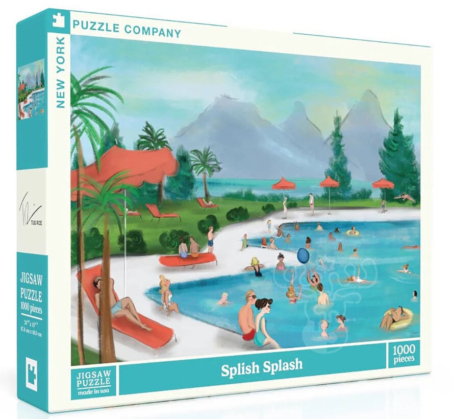 New York Puzzle Co. Tug Rice: Splish Splash Puzzle 1000pcs