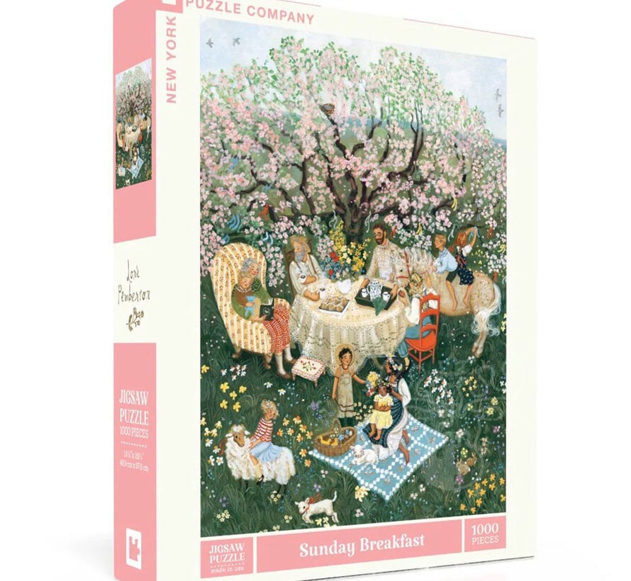 New York Puzzle Co. Loré Pemberton: Sunday Breakfast Puzzle 1000pcs