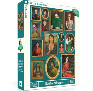 New York Puzzle Company New York Puzzle Co. Janet Hill: Familiar Strangers Puzzle 1000pcs