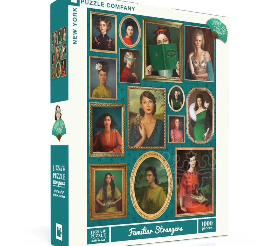 New York Puzzle Co. Janet Hill: Familiar Strangers Puzzle 1000pcs