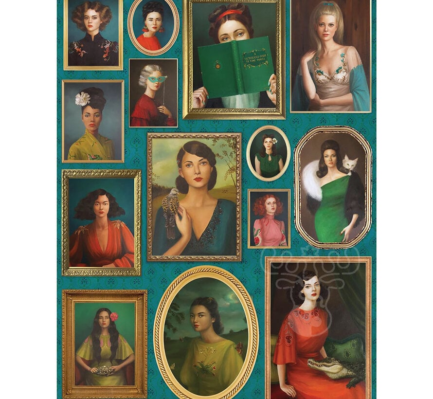 New York Puzzle Co. Janet Hill: Familiar Strangers Puzzle 1000pcs