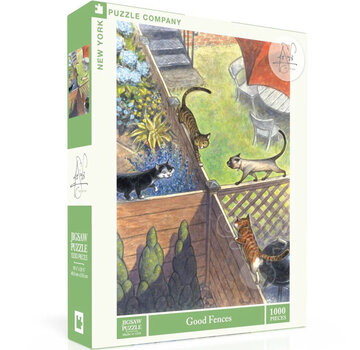 New York Puzzle Company New York Puzzle Co. Peter de Sève: Good Fences Puzzle 1000pcs
