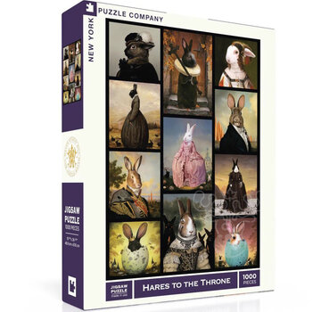 New York Puzzle Company New York Puzzle Co. Bill Mayer: Hares to the Throne 1000pcs