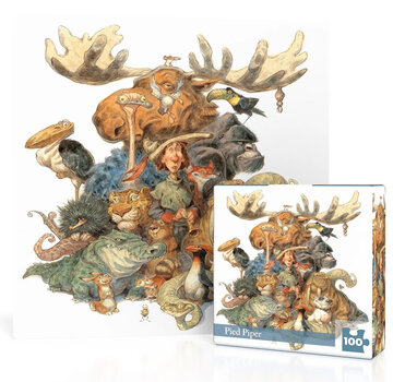 New York Puzzle Company New York Puzzle Co. Peter de Sève: Pied Piper Mini Puzzle 100pcs