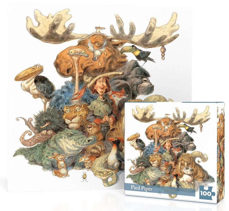 New York Puzzle Co. Peter de Sève: Pied Piper Mini Puzzle 100pcs