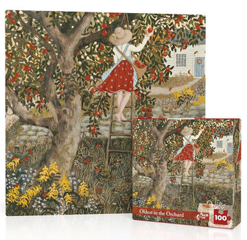New York Puzzle Company New York Puzzle Co. Loré Pemberton: Oldest in the Orchard Mini Puzzle 100pcs