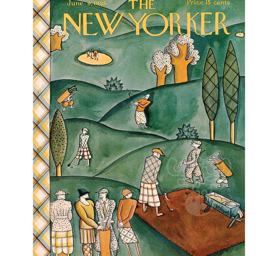 New York Puzzle Co. The New Yorker: Play-through Queue Mini Puzzle 100pcs