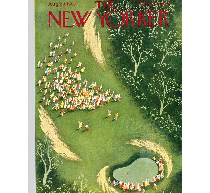 New York Puzzle Co. The New Yorker: Gathering on the Green Puzzle 750pcs