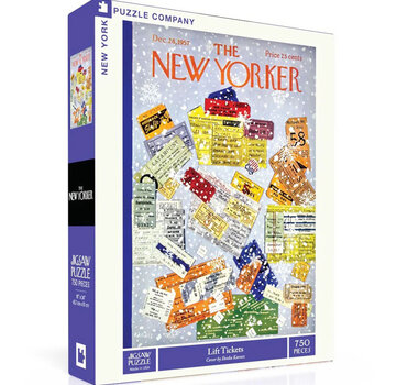 New York Puzzle Company New York Puzzle Co. The New Yorker: Lift Tickets Puzzle 750pcs