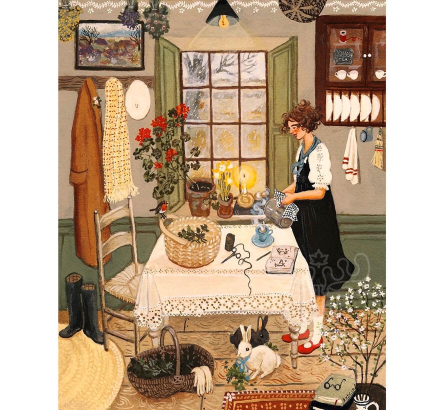 New York Puzzle Co. Loré Pemberton: Nettle Tea Puzzle 1000pcs